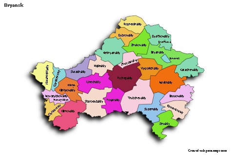 Sample Maps for Bryansk (colored,shadowy)