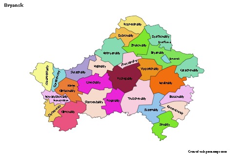 Sample Maps for Bryansk (colored)