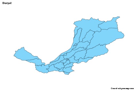 Sample Maps for Buryat (blue)