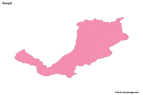 Sample Maps for Buryat (pink,outline)