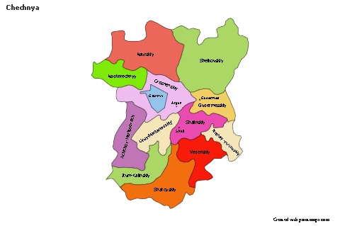 Sample Maps for Chechnya (colored)