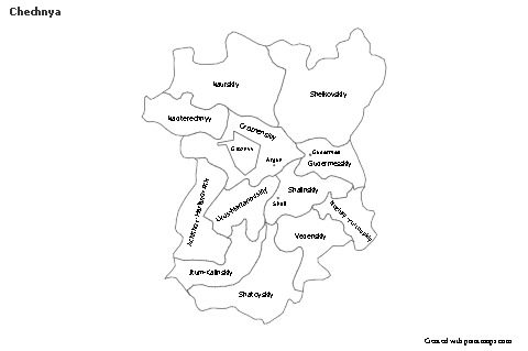 Sample Maps for Chechnya (black-white)