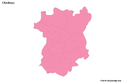 Sample Maps for Chechnya (pink,outline)