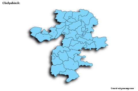 Sample Maps for Chelyabinsk (blue,shadowy)