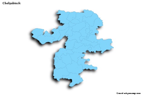 Sample Maps for Chelyabinsk (blue,outline,shadowy)