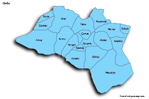 Sample Maps for Ordu (blue,shadowy)