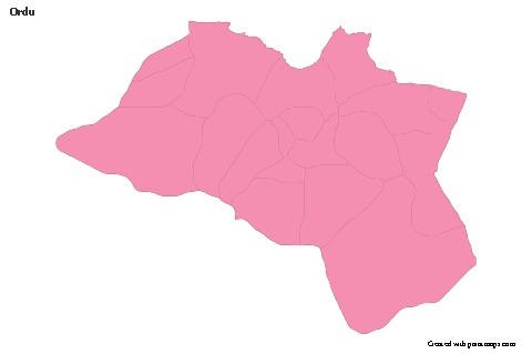 Sample Maps for Ordu (pink,outline)