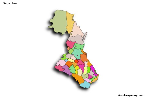 Sample Maps for Dagestan (colored,shadowy)