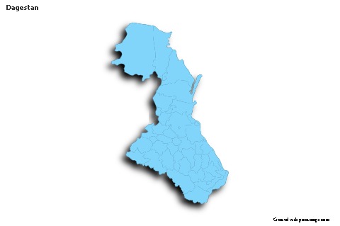 Sample Maps for Dagestan (blue,outline,shadowy)