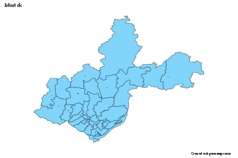 Contoh Peta untuk Irkutsk (biru)