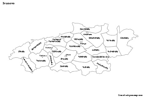 Mapas de muestra para Ivanovo (blanco-negro)
