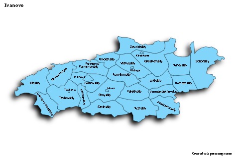 Mapas de muestra para Ivanovo (azul,sombrío)