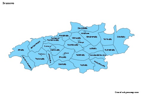 Mapas de muestra para Ivanovo (azul)