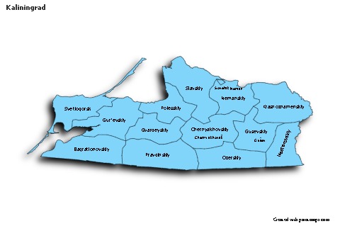 Sample Maps for Kaliningrad (blue,shadowy)