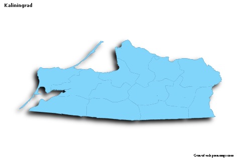 Sample Maps for Kaliningrad (blue,outline,shadowy)