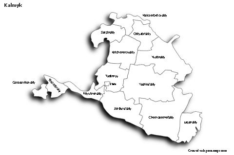 Sample Maps for Kalmyk (black-white,shadowy)