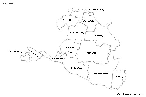 Sample Maps for Kalmyk (black-white)