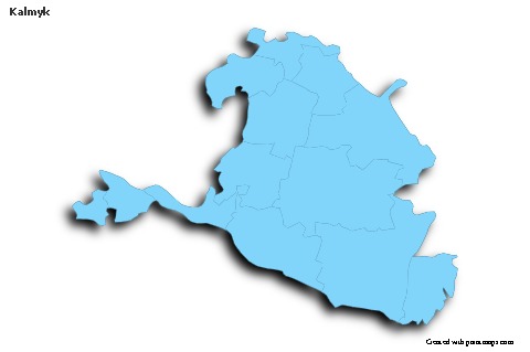 Sample Maps for Kalmyk (blue,outline,shadowy)