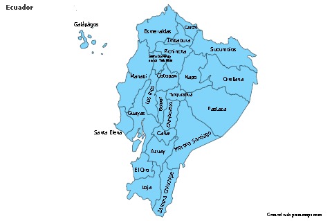 Sample Maps for Ecuador (blue)
