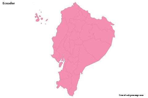 Sample Maps for Ecuador (pink,outline)
