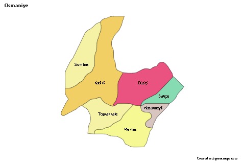 Sample Maps for Osmaniye (colored)