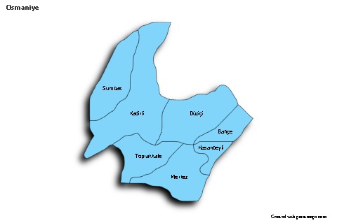 Sample Maps for Osmaniye (blue,shadowy)