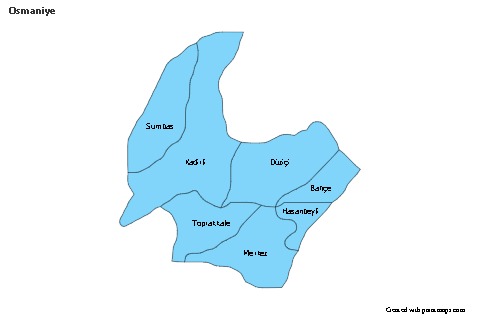 Sample Maps for Osmaniye (blue)