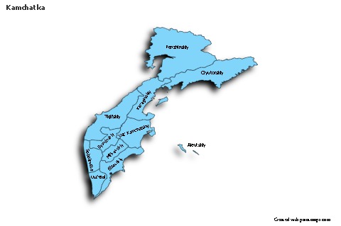 Sample Maps for Kamchatka (blue,shadowy)