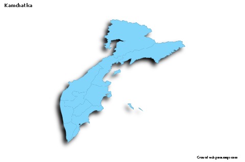 Sample Maps for Kamchatka (blue,outline,shadowy)