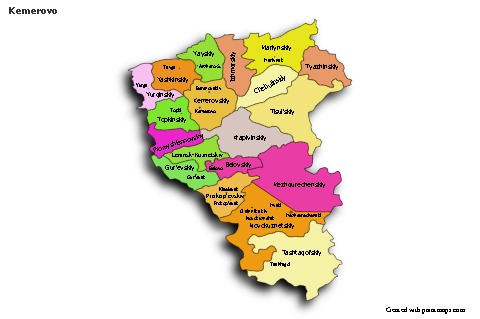 Sample Maps for Kemerovo (colored,shadowy)
