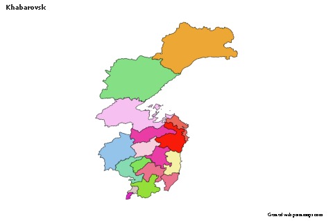 Khabarovsk için Örnek Haritalar (renkli)