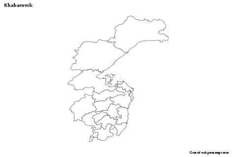 Khabarovsk için Örnek Haritalar (siyah-beyaz)