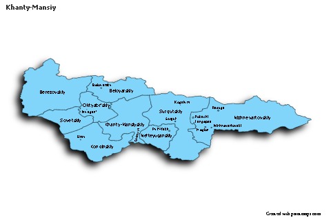 Contoh Peta untuk Khanty-Mansiy (biru,bayangan)