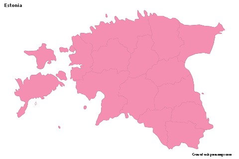 Sample Maps for Estonia (pink,outline)