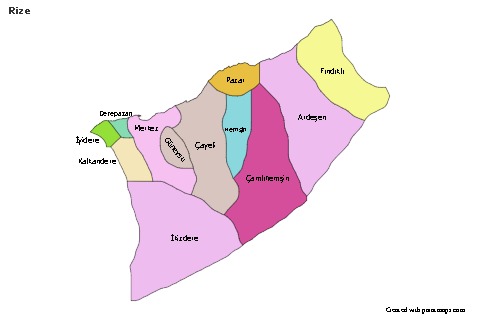 Sample Maps for Rize (colored)