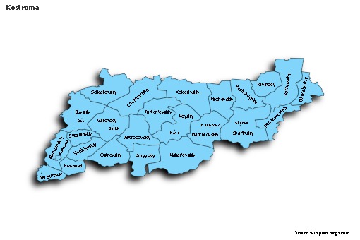 Sample Maps for Kostroma (blue,shadowy)