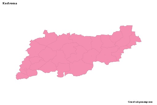 Sample Maps for Kostroma (pink,outline)