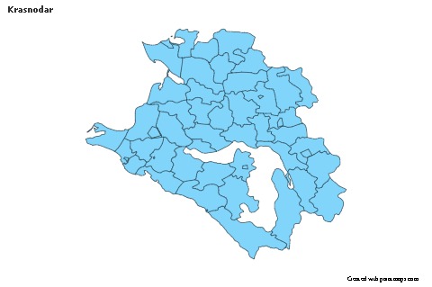 Krasnodar için Örnek Haritalar (mavi)