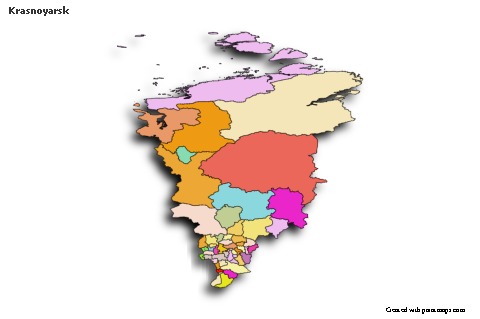 Sample Maps for Krasnoyarsk (colored,shadowy)