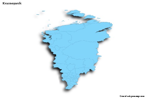 Sample Maps for Krasnoyarsk (blue,outline,shadowy)