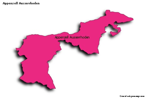 Sample Maps for Appenzell Ausserrhoden (colored,shadowy)