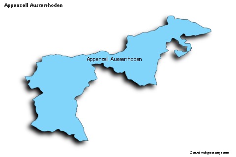 Sample Maps for Appenzell Ausserrhoden (blue,shadowy)