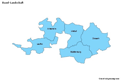 Contoh Peta untuk Basel-Landschaft (biru)