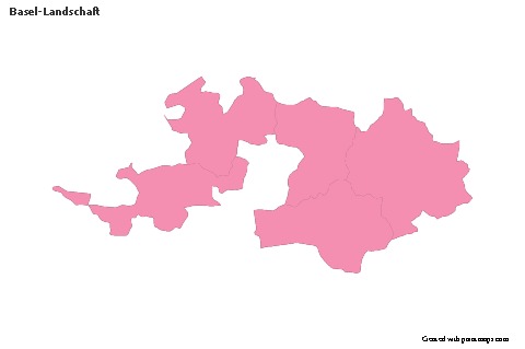 Contoh Peta untuk Basel-Landschaft (merah jambu,garis besar)