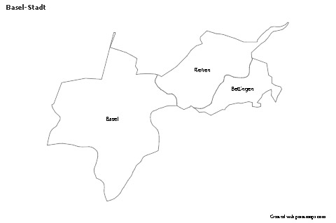 Mapas de muestra para Basel-Stadt (blanco-negro)