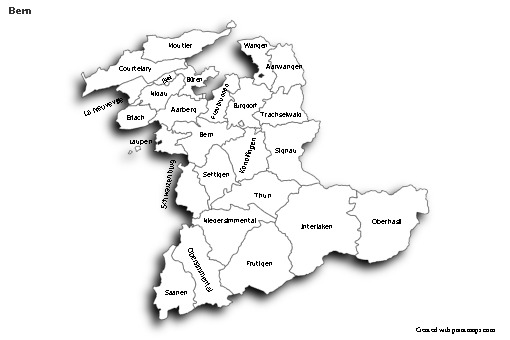 Sample Maps for Bern (black-white,shadowy)