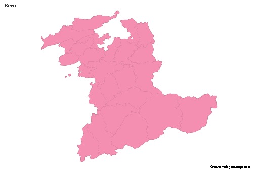 Sample Maps for Bern (pink,outline)