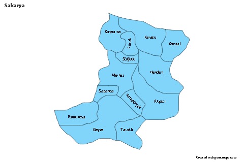 Sample Maps for Sakarya (blue)