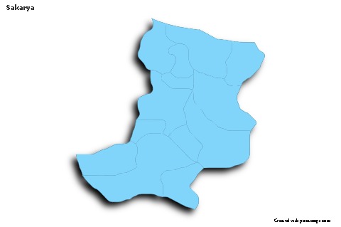 Sample Maps for Sakarya (blue,outline,shadowy)