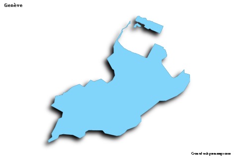 Sample Maps for Genève (blue,outline,shadowy)